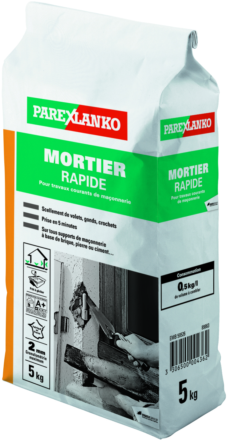 Mortier rapide 5 kg - PAREXLANKO